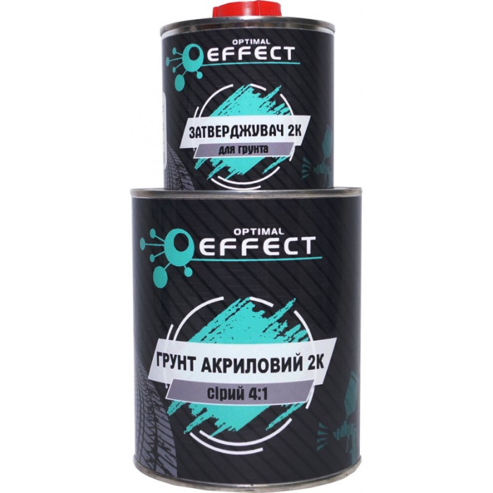 Грунт акриловий EFFECT 4:1 (0,8л.+затв.0,2л.) Темно-сірий
