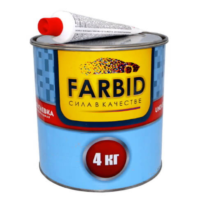 Купити Шпаклівка універсальна автомобільна FARBID Universal 4 кг в Україні