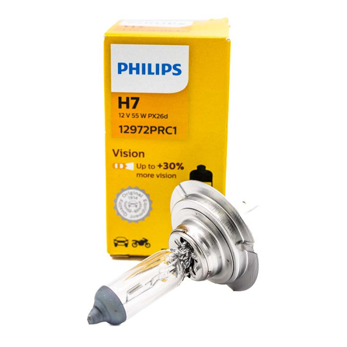 Купити Лампа галогенова H7 55W +30 PHILIPS в Україні