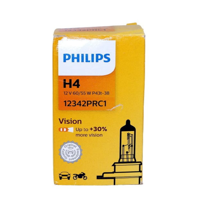 Лампа галогенна H4 60/55W +30 PHILIPS