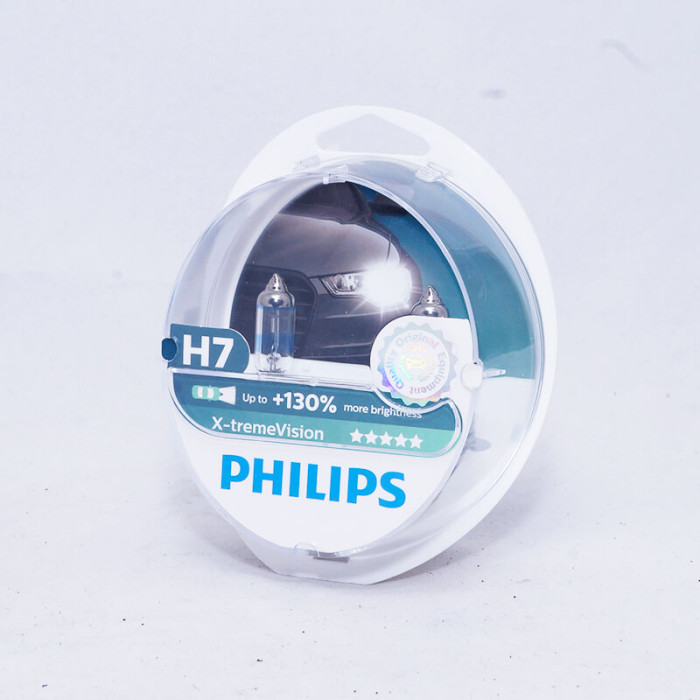 Лампа галогенна H7 55W XtrVision+130 PHILIPS