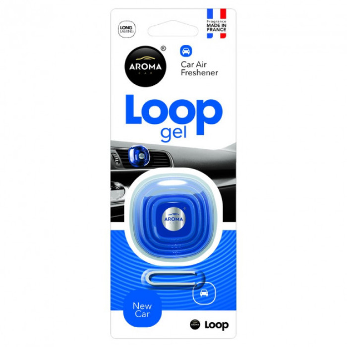 Купити Ароматизатор Aroma Car Loop Gel New Car Нова машина 92898 в Україні