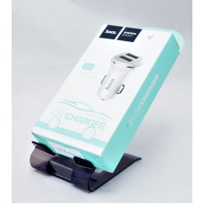 Адаптер для телефону в прикурювач (2USB.1A) HocoZ1 White (28532)