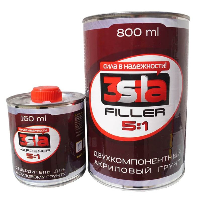 Акриловий ґрунт-наповнювач 3SILA 800 мл
