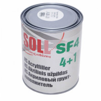 Грунт акриловий SOLL SF4 4+1 HS, (1л.+затв.0,25л.) Світло-сірий - мокрий по мокрому 
