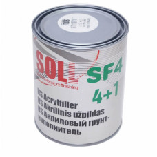 Грунт акриловий SOLL SF4 4+1 HS, (1л.+затв.0,25л.) Темно-сірий - мокрий по мокрому 