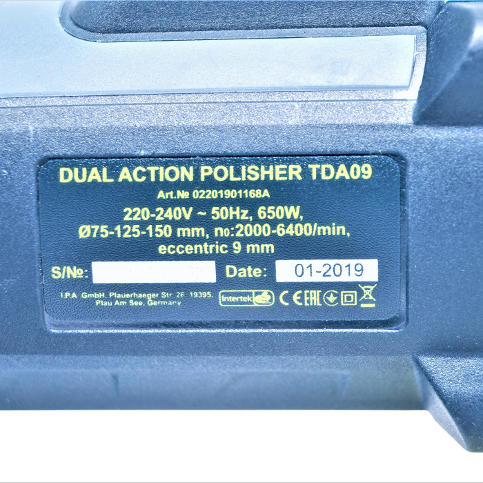 Поліровальна машина ексцентрикова TITAN TDA09 (650W) d125мм