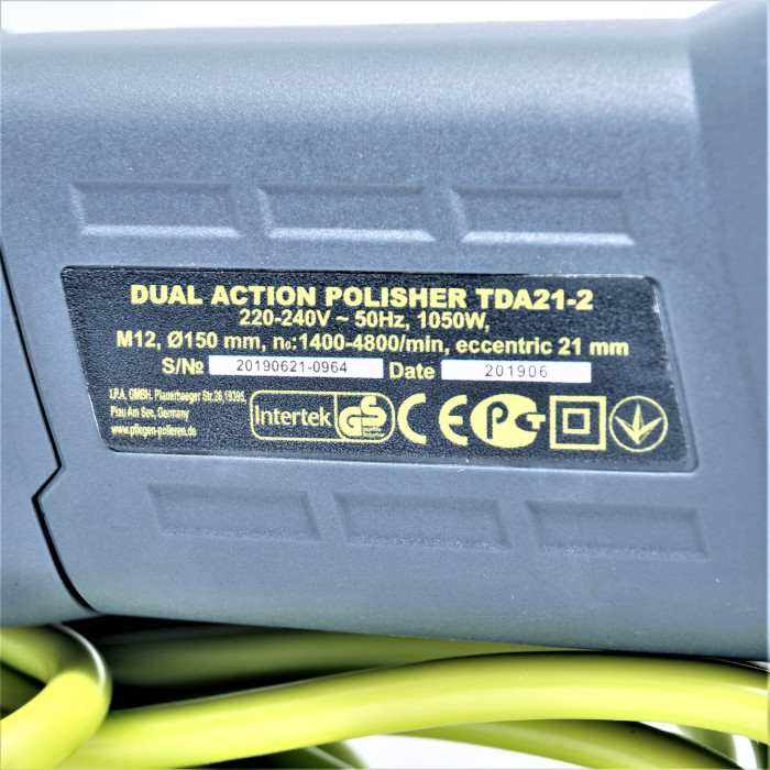 Поліровальна машина ексцентрикова TITAN TDA21-2 (1020W) (d125 або d150)