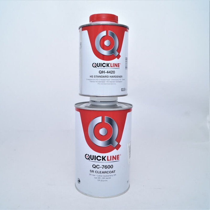 Купити Лак акрил-уретановий швидковисихаючий QuickLine Antiscratch HS QC-7600 (1л) + відп. QH-4420 (0,5л) в Україні.
