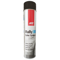 Фарба акрилова в аерозолі APP Rally Color чорна блискуча 600мл