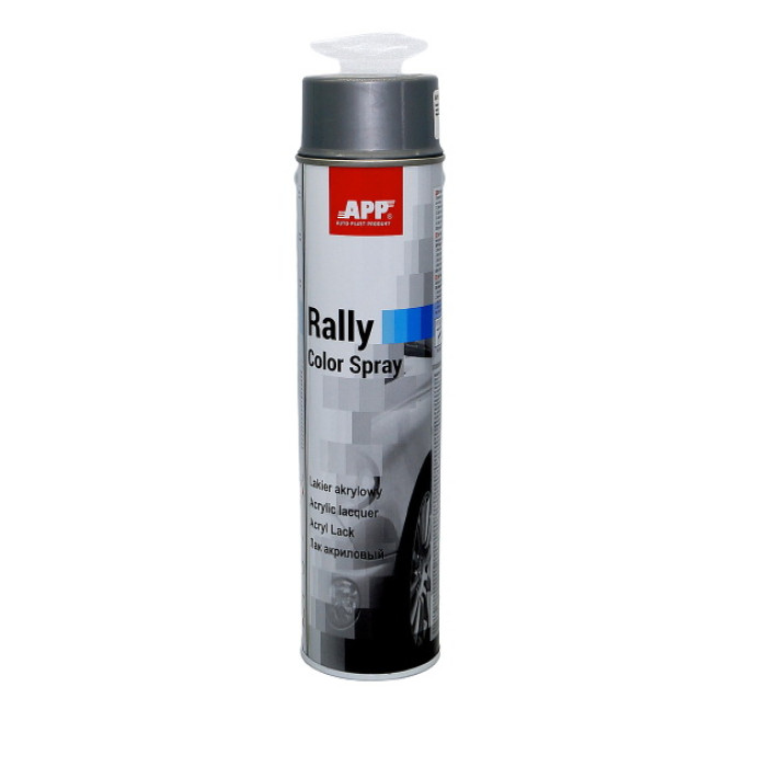 Купити Фарба акрилова аерозольна APP Rally Color Spray, срібляста 600 мл (210114) в Україні