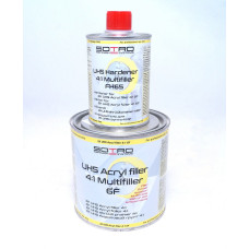 Грунт акриловий SOTRO UHS Multifiller 6F 4:1, (0,8л.+затв.0,2л.) Сірий - мокрий по мокрому