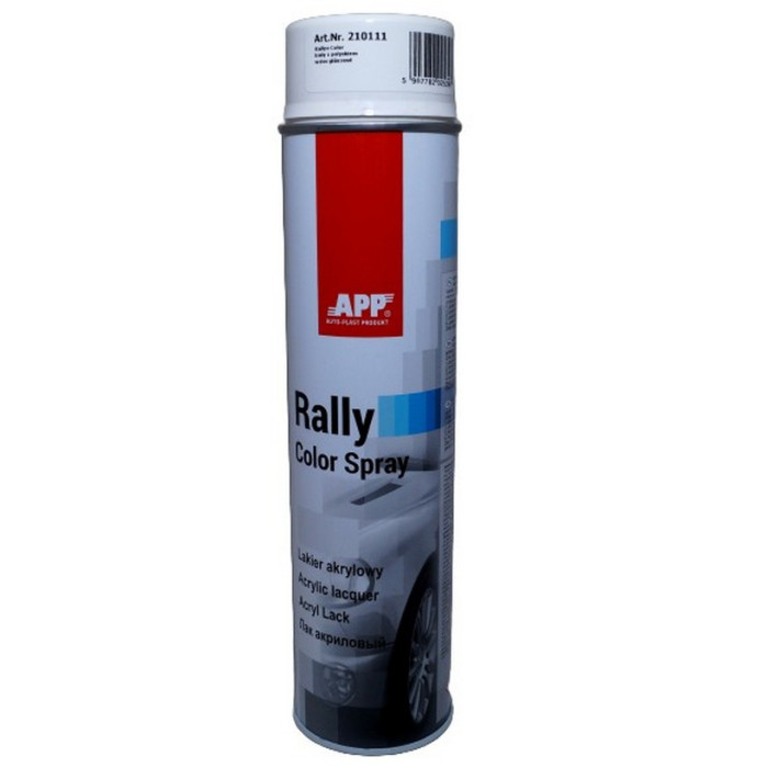 Купити Фарба акрилова в аерозолі APP Rally Color біла 600мл (арт. 210111) в Україні