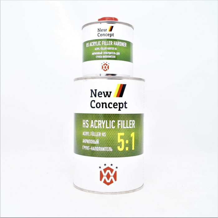 Грунт акриловий New Concept HS 5:1, (0,9л.+затв.0,18л.) Білий