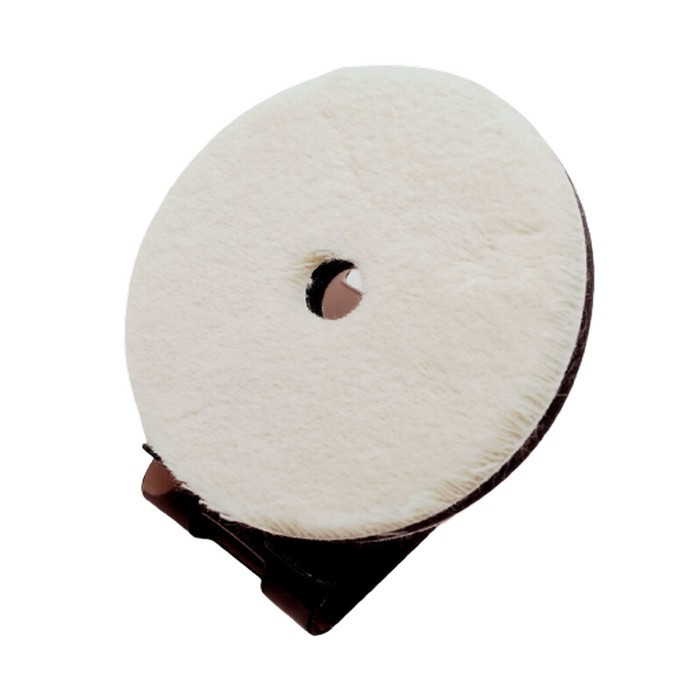 Круг полірувальний шерстяний FLEXIPADS PRO-Wool D135mm бежево - чорний (короткошерстий)