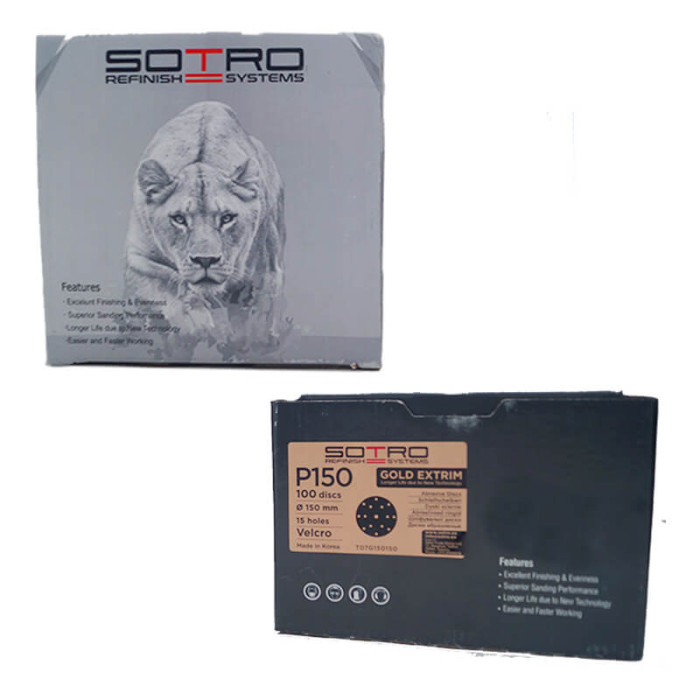 Купити Абразивний круг Sotro Gold Extrim d150 мм, 15 відп. (жовтий) в Україна