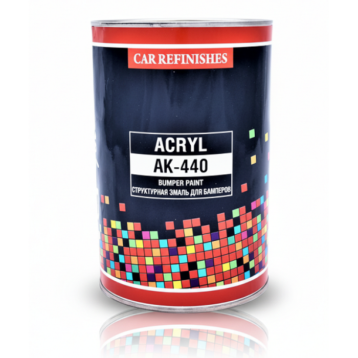 Фарба структурна для бампера CS System АК-440, чорна, 1л