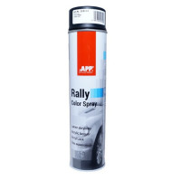 Фарба акрилова в аерозолі APP Rally Color чорна матова 600мл