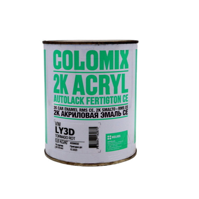 Купити Фарба акрилова COLOMIX VW LY3D Tornado Rot, червона, 0,75 л в Україні