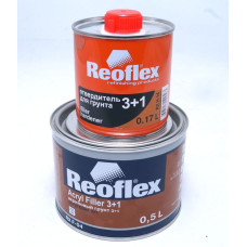 Грунт акриловий Reoflex 3+1, (0,5л.+затв.0,17л) Білий
