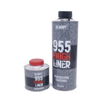 Захисне покриття Body 955 Black 600 ml + затвердник 200 ml (аналог раптора)
