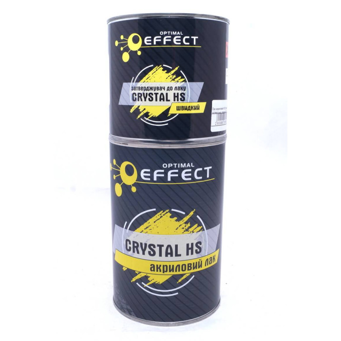Купити Лак акриловий HS Crystal 1л. + затверджувач швидкий 0,5л EFFECT в Україні