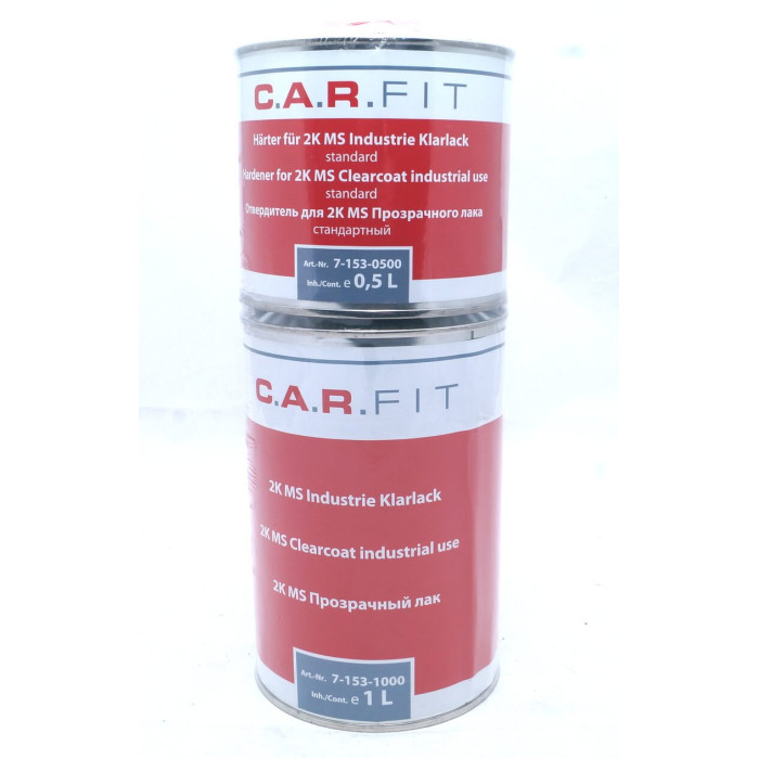 Купити Лак прозорий CARFIT 2:1 2K MS 1л + відп. MS 0,5л в Україні.