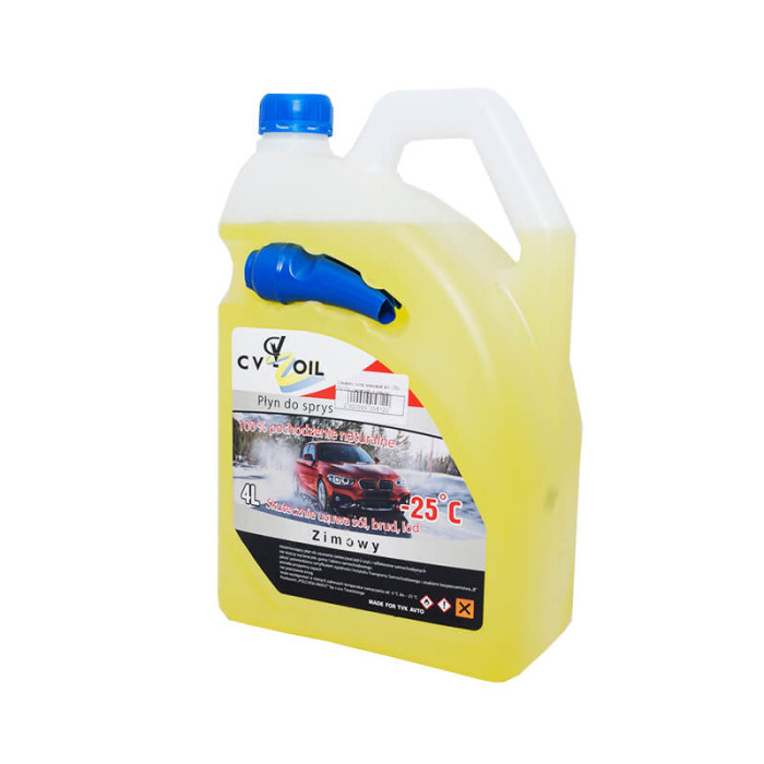 Купити Омивач скла зимовий (-25 ° С) CV OIL, жовтий, з лійкою 4л в Україні