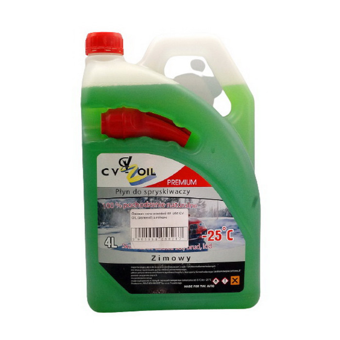 Омивач скла зимовий 4л -25с CV OIL (зелений) з лійкою