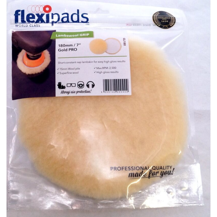 Купити Полірувальне вовняне коло, Flexipads Gold Pro 180 мм. (7