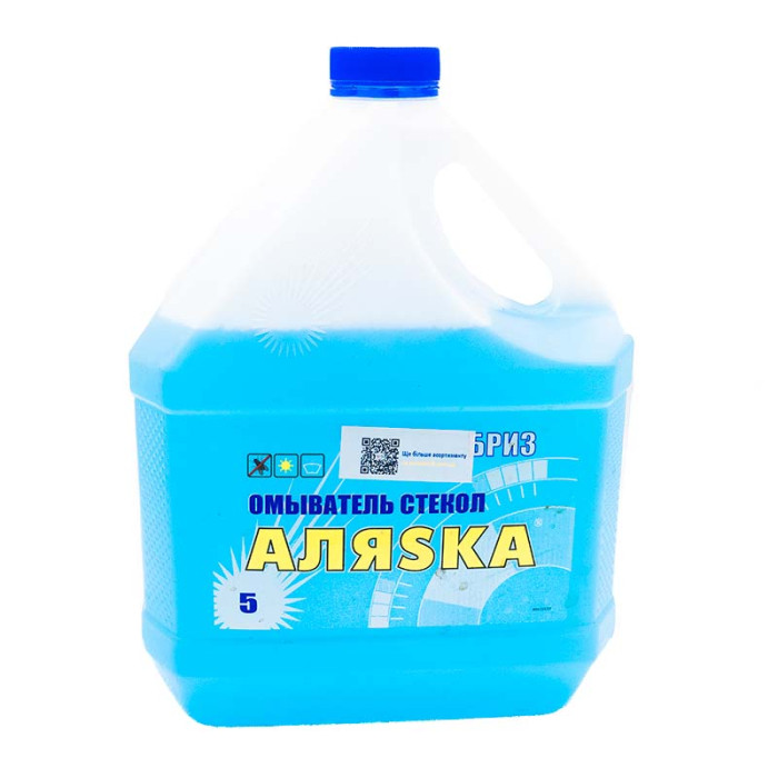 Омивач скла літній (бриз) синій Аляска 5л
