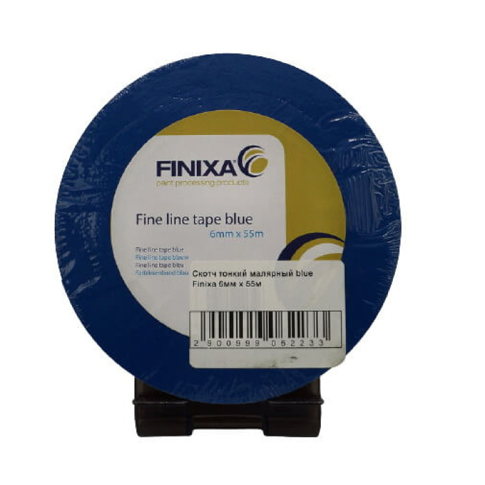 Малярна стрічка тонка Finixa blue 6мм х 55м (для поділу кольора)
