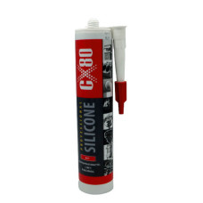 Герметик силіконовий темп.стійкий CX80 Silicone Profesional +380* С в гільзі 310 мл Червоний