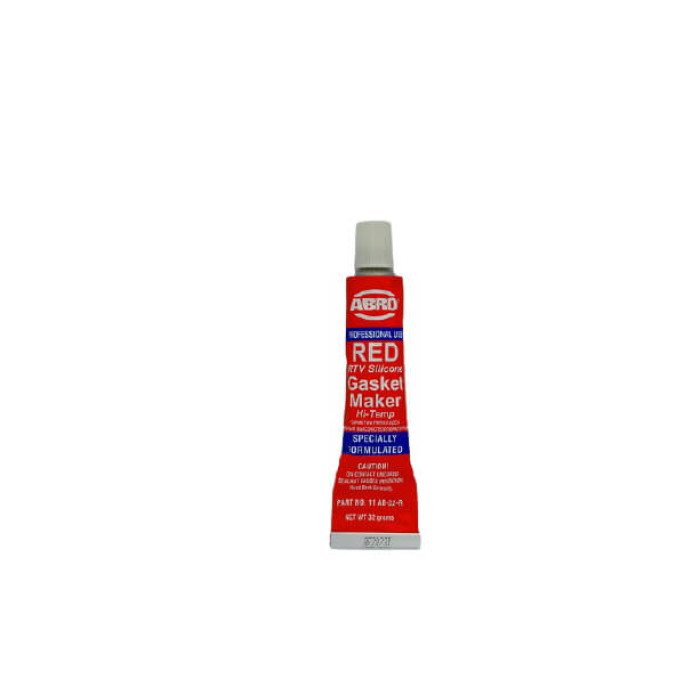 Герметик силіконовий темп.стійкий ABRO RTV Silicone RED +260* C 32гр Червоний