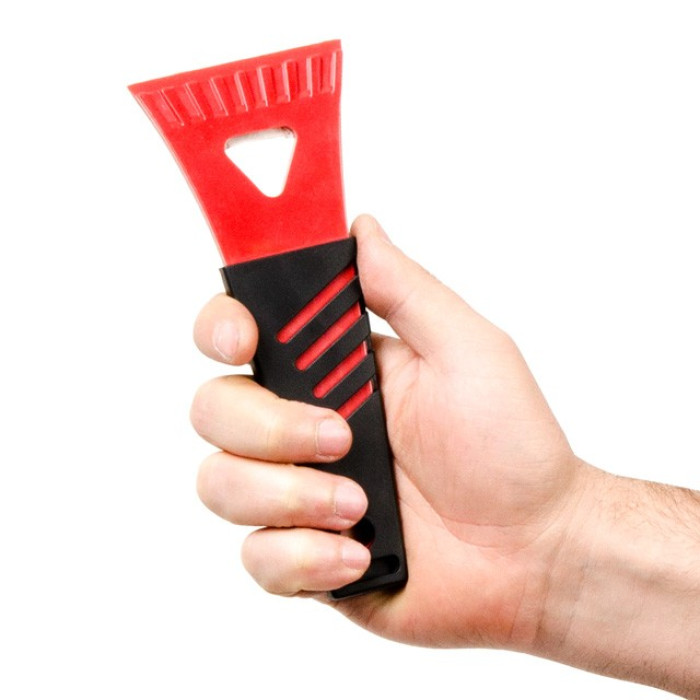 Скребок зимовий для скла 17*7см INTERTOOL