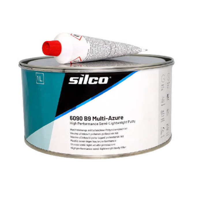 Купити Шпаклівка універсальна полегшена Silco 6090 b9 Multi-Azure, 1 л в Україні