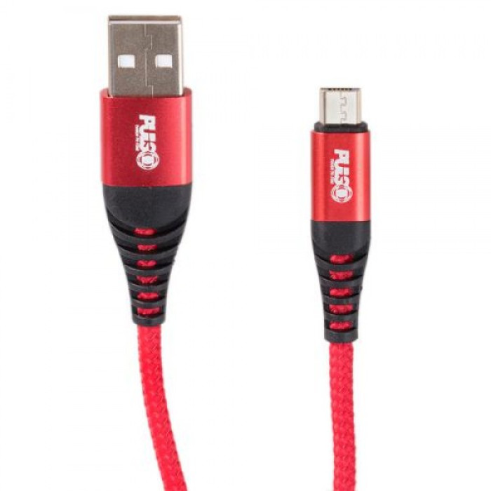 Кабель VOIN USB Micro USB 3A 2м Quick Charge червоний