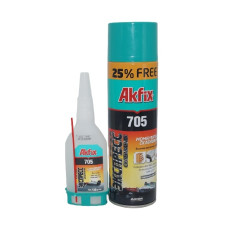 Клей двокомпонентний Akfix 400 мл (активатор) + 100 г (клей)