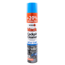 Поліроль для торпеди, пластику, аерозоль NOWAX Black Cockpit Cleaner нова машина NX00705, 750мл