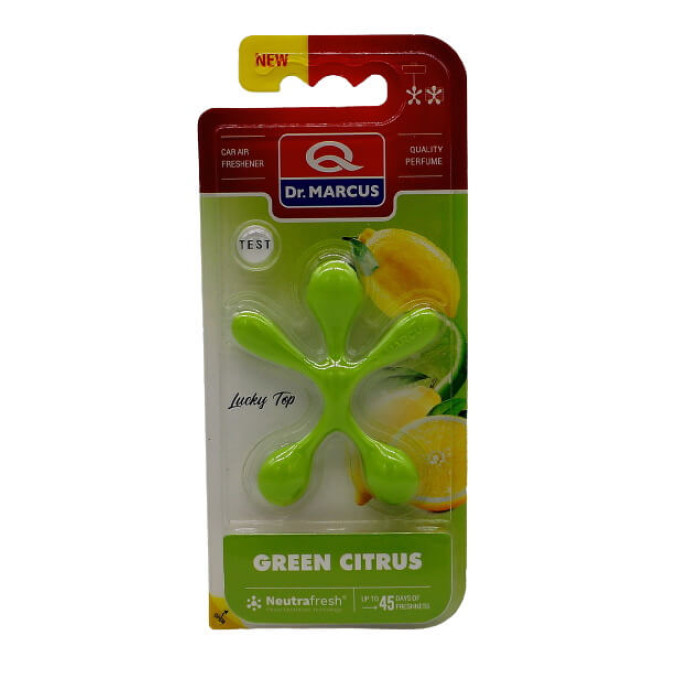 Купити Ароматизатор Dr. Marcus Lucky Top Green Citrus (Зелений Цитрус) підвісний; на дефлектор в Україна