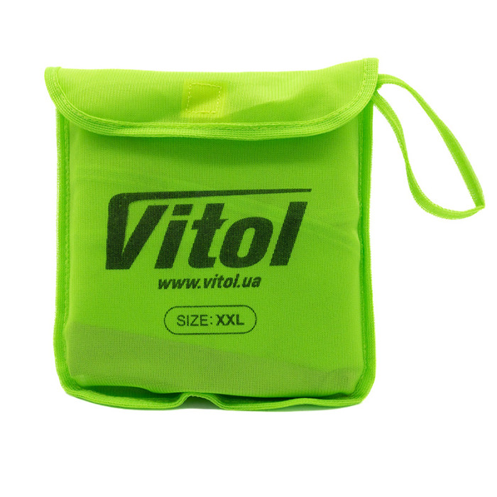 Купити Жилет безпеки світловідбивний зелений Vitol ЖБ007(50) в Україні