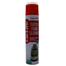 Очисник салону аероз. CARLIFE TEXTILE FOAM CLEANER 650 ml (24 шт) (Пінний+ щітка)