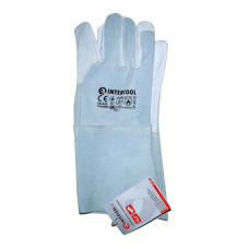 Рукавички замшеві з телячої шкіри та кевларовою ниткою INTERTOOL SP-0010