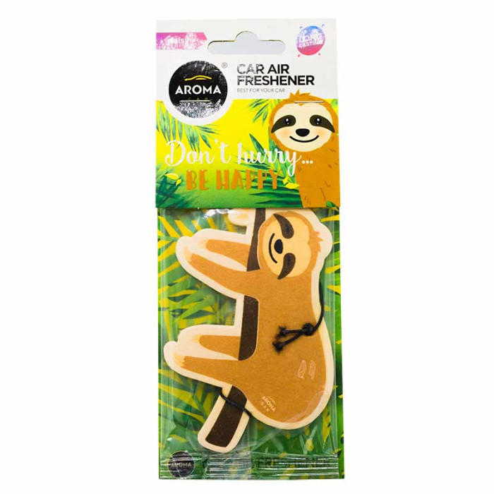 Ароматизатор Aroma Car Gar Cellulose Animals- Sloth Daisy (24шт)