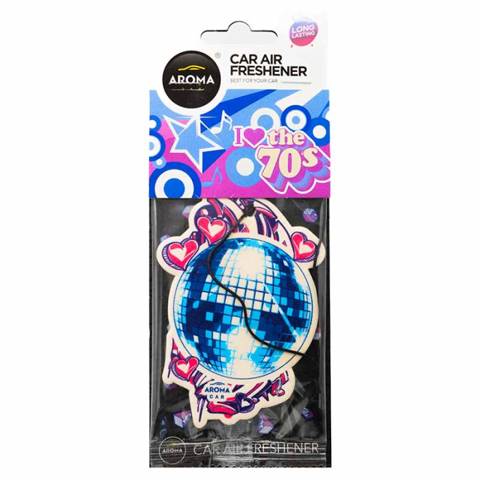 Ароматизатор повітря Aroma Car Cellulose BACK TO 90' & 70' - Disco Ball в Україні