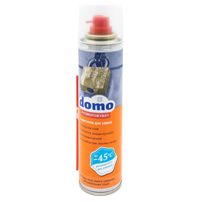 Розморожувач скла + cмазка DOMO Антилід 150 мл
