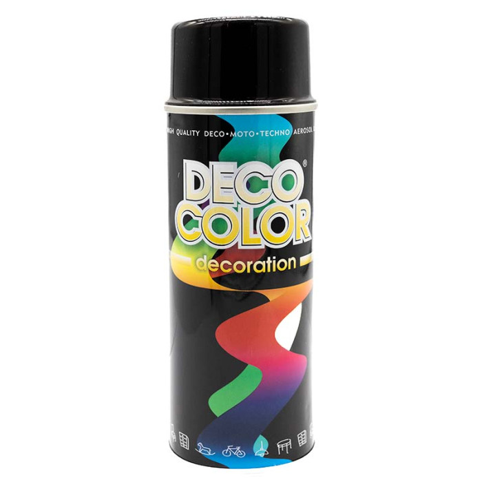 Deco Color Фарба аерозольна Decoration чорна 400мл