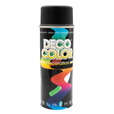 Deco Color Фарба аерозольна Decoration чорний мат 400мл