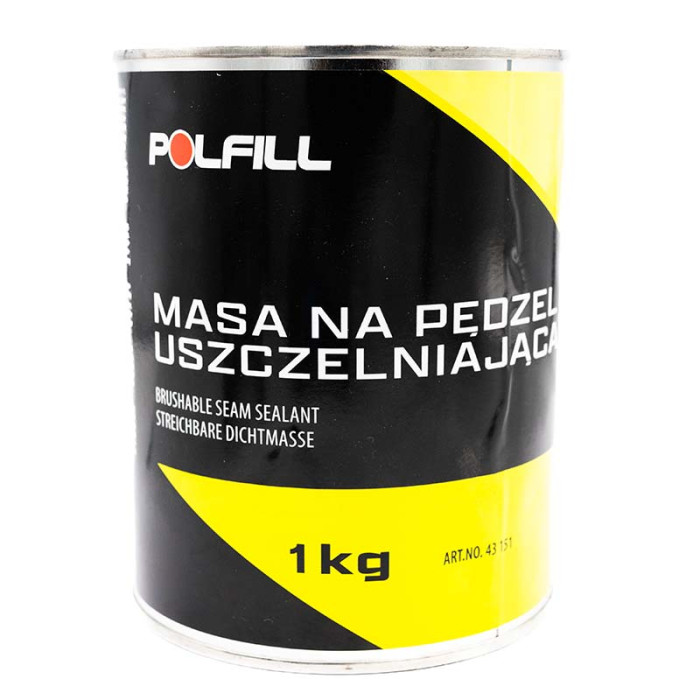Герметик каучуковий під кисть Polfill 1кг чорний в Україні.