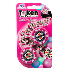 Ароматизатор Real Fresh Token Bubble Gum (жвачка) клипсы на дефлектор